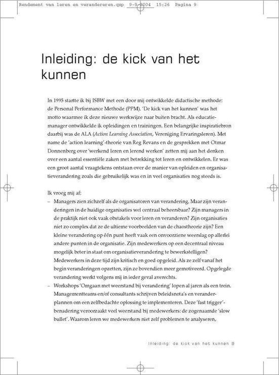 Rendement Van Opleiden