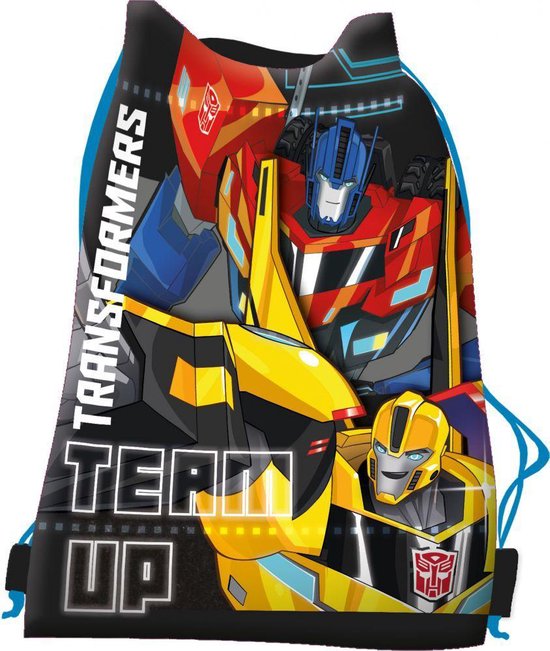 Transformers rugzak - gymtas/zwemtas/trekkoordtas - 39x28 cm | bol.com