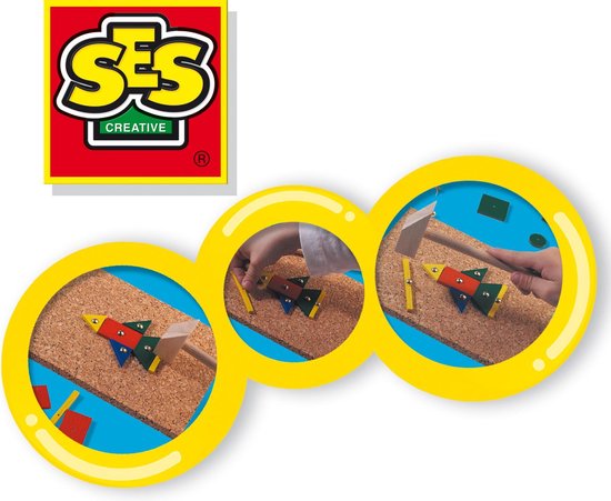 SES - Hamertje Tik - original - Montessori - originele set met basis vormen - SES
