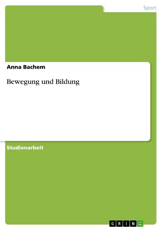 Bewegung und Bildung - cover