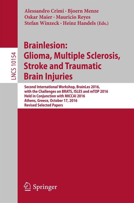 Springer Nature Proceedings Computer Science - Brainlesion:  ... - cover