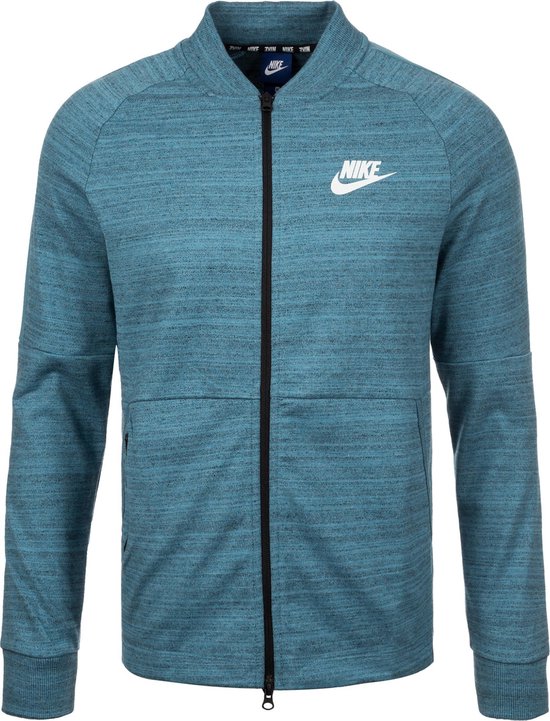 Nike Sportswear Advance 15 Jacket Knit - Jacket Heren - Noise  Aqua/Htr/Noise Aqua/White | bol.com