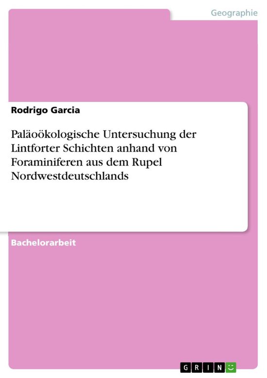 Paläoökologische Untersuchung der Lintforter Schichten anh ... - cover