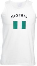 Witte heren tanktop Nigeria S