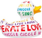 BudDuck Luxury Badeendje - Positive Poem Duck - Badspeelgoed