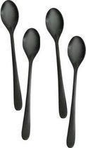 Erik Bagger Encore Cafe Latte Lepels - 4 Stuks - Zwart