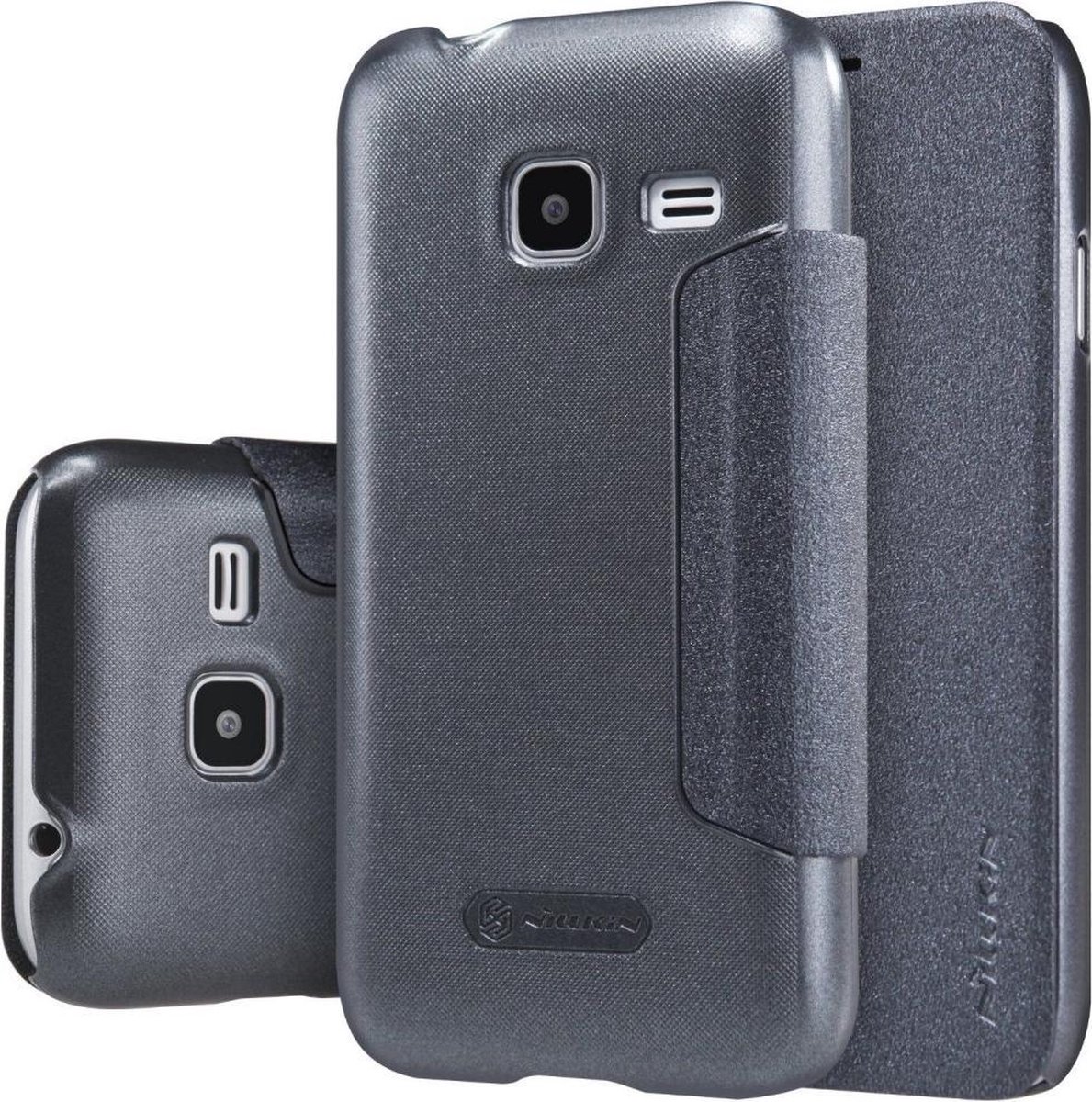Nillkin Sparkle Series Leather Case Samsung Galaxy J1 2016 - Zwart