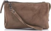 Bear Design Uma Leren Schoudertas / Clutch - Grijs