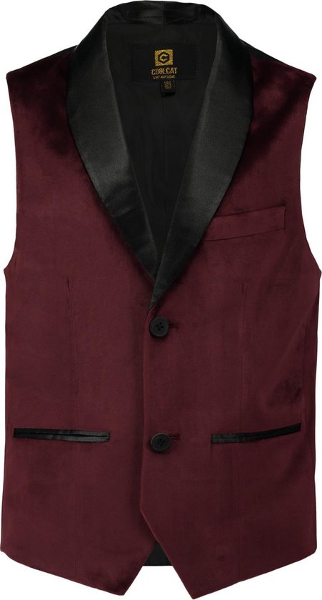 impliciet Samuel Inheems CoolCat Jongens Vest- Bordeaux - 146/152 | bol.com