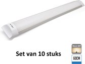 Geïntegreerde LED Buis 60cm 3000K | Warm Wit|Set van 10 stuks