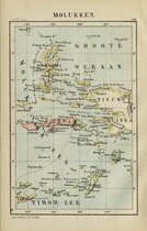 Molukken, Reproductie van het kaartje van de Molukse eilanden uit 1880 door Jacob Kuyper