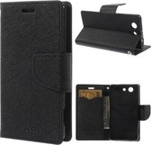 Mercury Fancy Diary wallet hoesje Sony Xperia Z3 Compact zwart