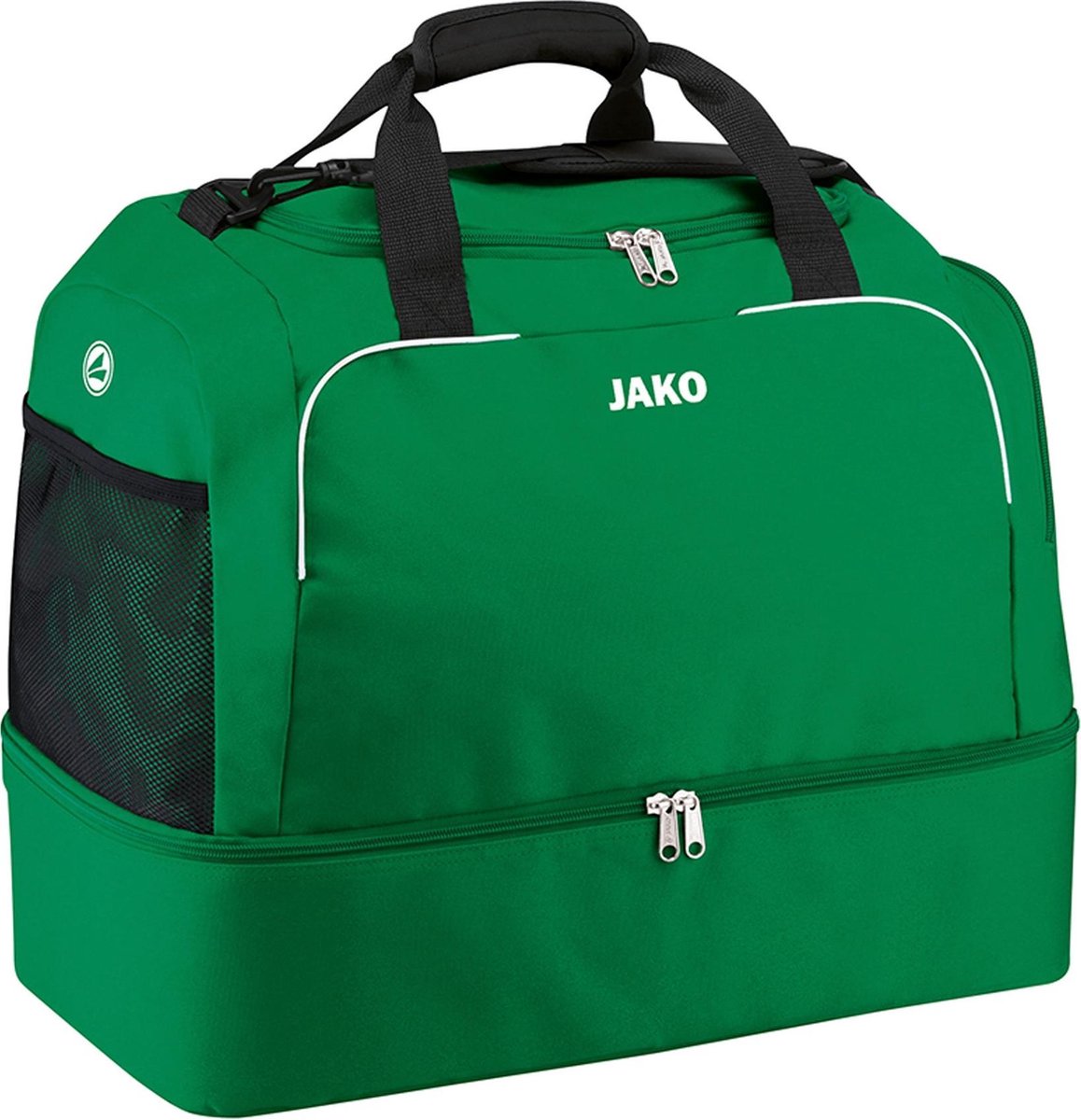 Jako Classico (Bambini) Sporttas Met Bodemvak - Sportgroen | Maat: BAMBINI