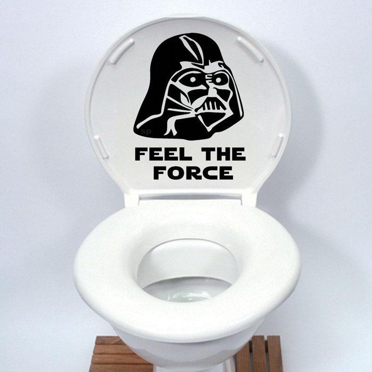 In Lengtegraad Doe voorzichtig Toiletpot sticker - Feel the force (Star Wars) | bol.com
