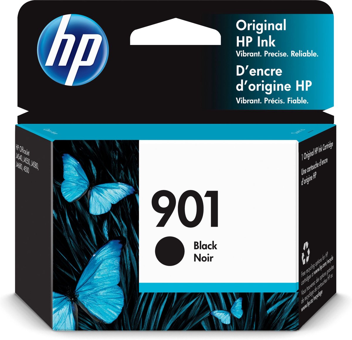 HP 901 Inktcartridge Zwart bol