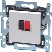 NIKO Original White inbouw luidspreker stopcontact - enkelvoudig