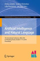 Communications in Computer and Information Science 930 - Artificial Intelligence and Natural Language
