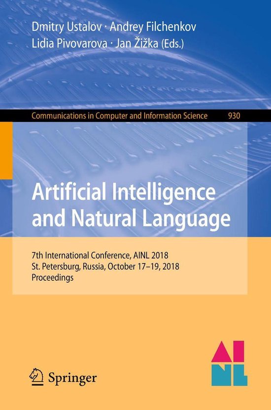 Springer Nature Proceedings Computer Science - Artificial In ... - cover