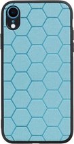 Hexagon Hard Case voor iPhone XR Blauw
