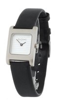 TECTONIC  41-1100-14 Horloge - Leer - Zwart - Ø 22.5 mm