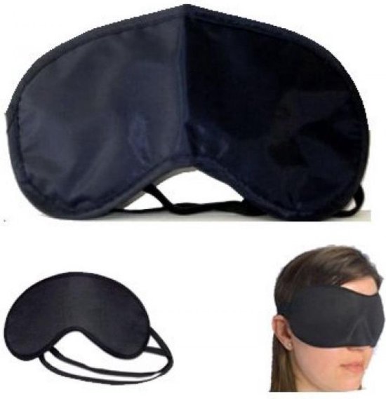 Slaapmasker voor op reis - Oogmasker - Zwart