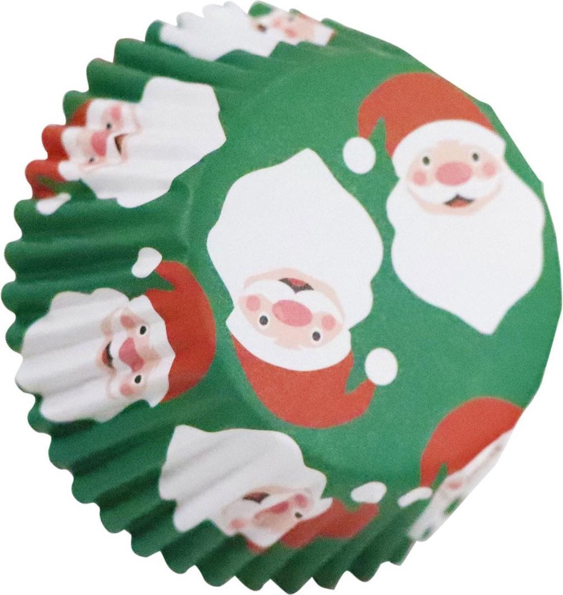 PME aluminium Cupcakevormpjes - Kerstman - 30 stuks