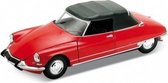 Welly Citroen ds19 cabrio rood