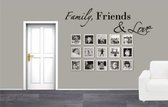 Family, Friends & Love - Muursticker