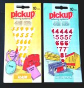 Pickup lettering systems 10mm zelfklevend Flash of Helvetica