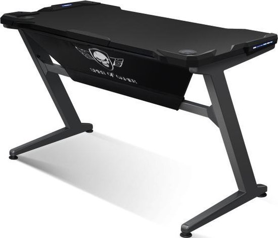 Bol Com Spirit Of Gamer Gaming Desk 100 Met Blauwe Led Verlichting