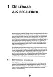 Pagina met de titel '1 De Leraar als Begeleider' en tekst over geïntegreerde begeleiding.