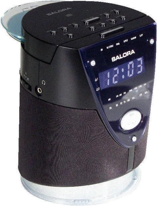 Karcher UR 1308 - Radiowecker mit CD-Player und UKW-Radio, Dual-Alarm, Sleep Timer und dimmbarem Display für einen perfekten Start in den Tag