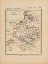 Historische kaart, plattegrond van gemeente Gilze en Rijen in Noord Brabant uit 1867 door Kuyper van Kaartcadeau.com
