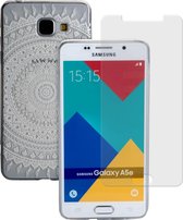 MP Case glasfolie tempered screen protector gehard glas voor Samsung Galaxy A5 2016 + Gratis Indio design TPU case hoesje voor Samsung Galaxy A5 2016