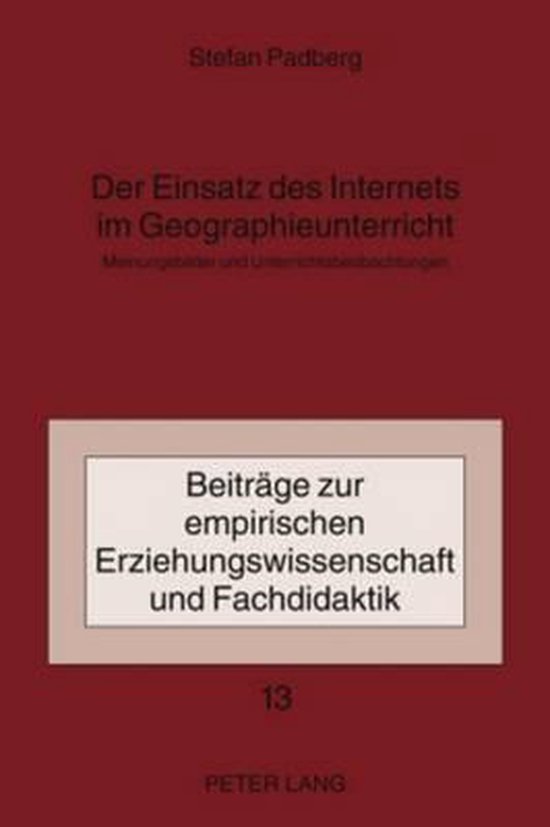 Der Einsatz des Internets im Geographieunterricht - cover