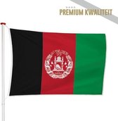 Afghaanse Vlag Afghanistan 150x225cm - Kwaliteitsvlag - Geschikt voor buiten