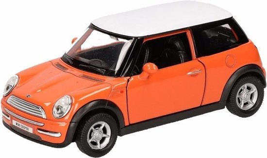 Speelgoed modelauto oranje Mini Cooper auto 12 cm | bol.com