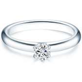 Tresor Solitaire ring - Sterling zilver - zilver - 50