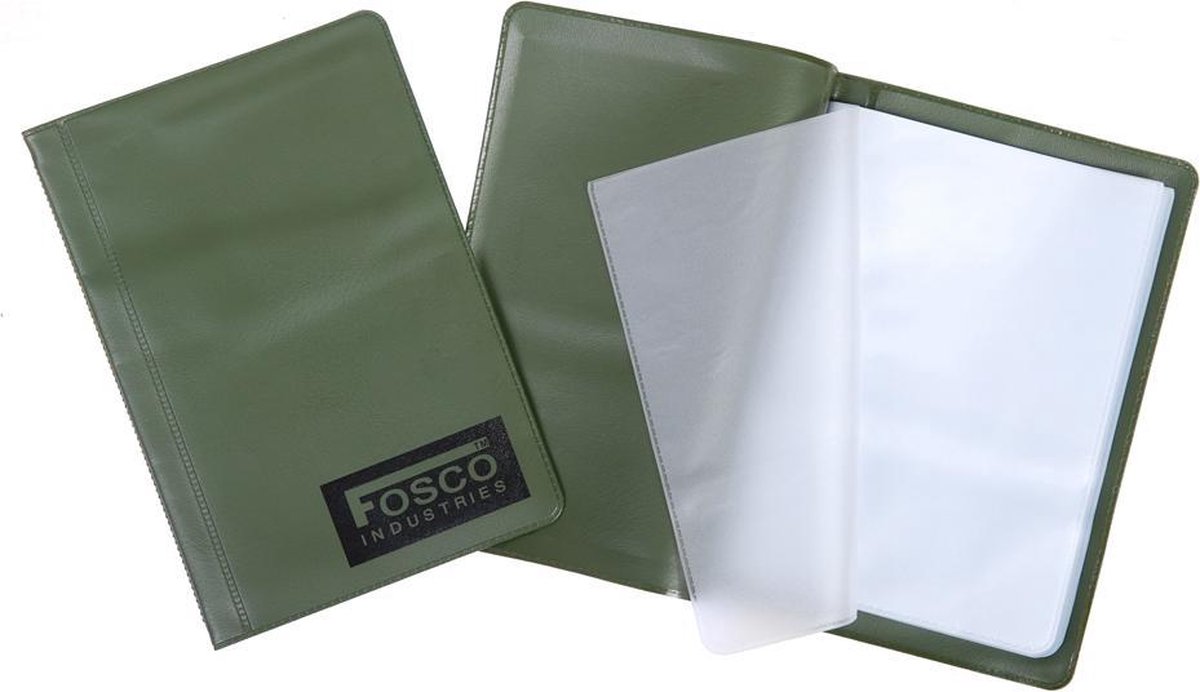 Fosco Documenten houder A6 waterproof groen - Fosco