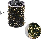 Cheqo® Draadverlichting - Kerstverlichting - Kerstlampjes - Kerstboomverlichting - Lampjes Slinger - Lichtsnoer - LED Lampjes voor Binnen en Buiten - 54 Meter - 720 LED - Extra Warm Wit