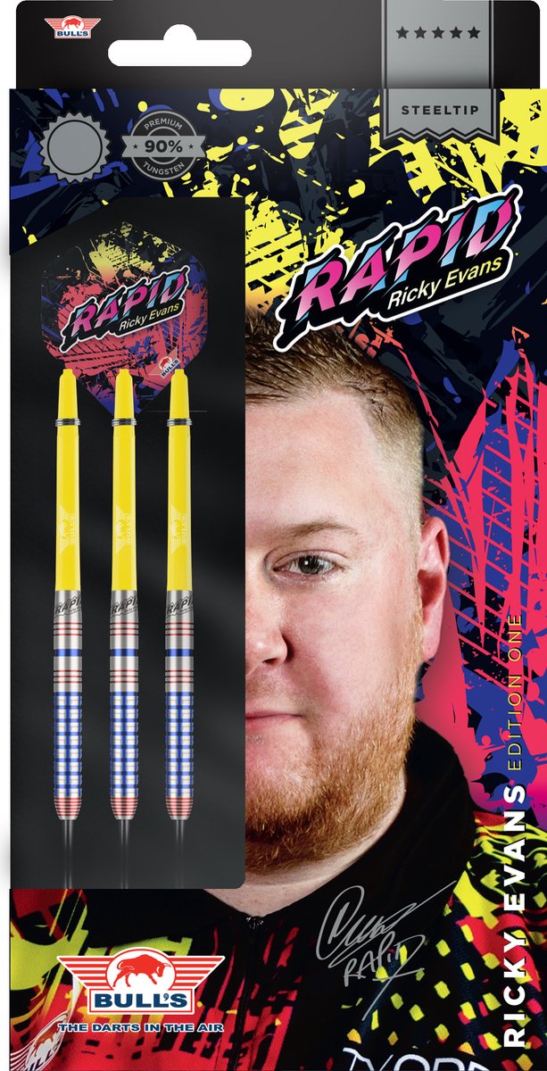 Bull's - Ricky Evans - Dartpijlen - 90% Tungsten 22 gram Steeltip
