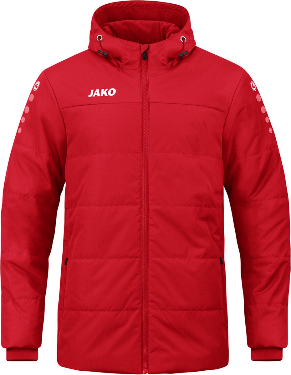 JAKO Coachjas Team Met Capuchon Rood Maat 4XL
