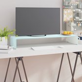 The Living Store TV-meubel - Glas - 90x30x13 cm - Groen