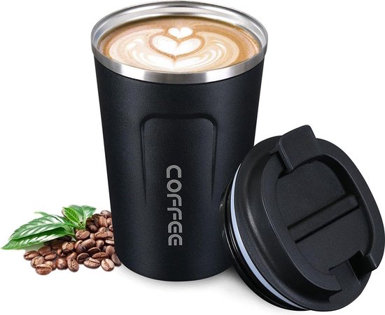 Mug Isotherme Tasse Thermos Café Thé à emporter Double Paroi Acier