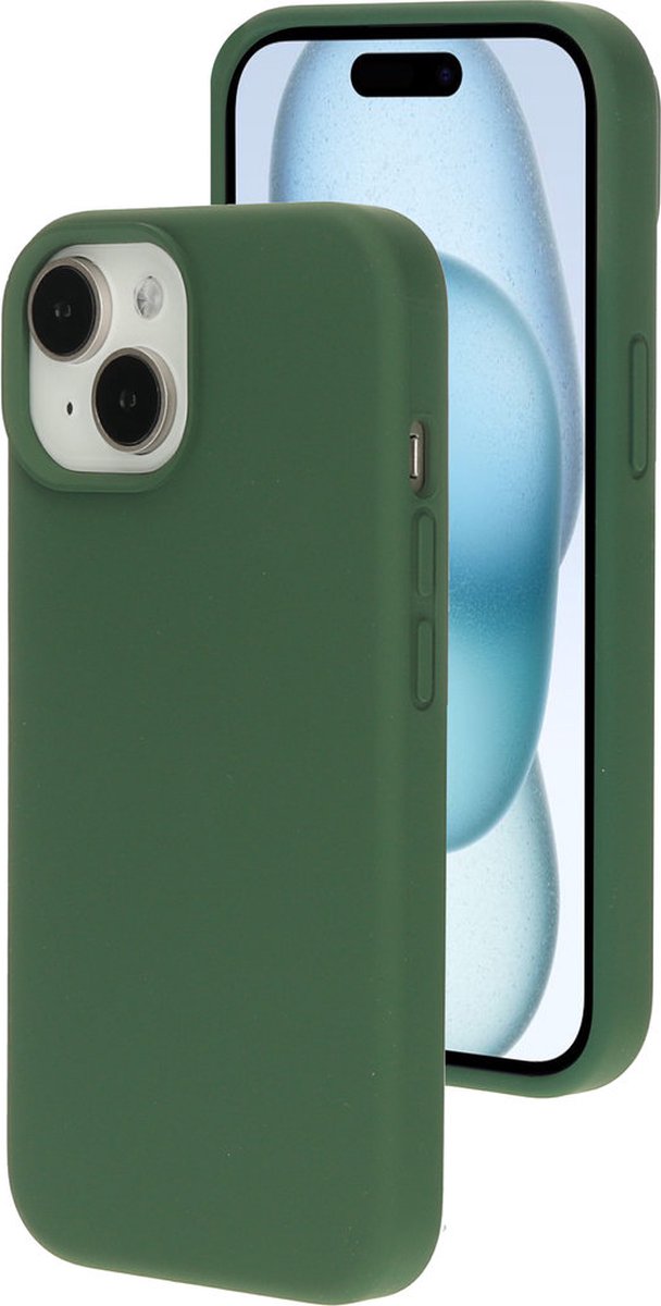 Mobiparts hoesje geschikt voor de Apple iPhone 15/14 - Siliconen - Groen