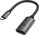 UNIEAN USB-C naar HDMI 2.0 Adapter - 4K Ultra HD 60Hz - HDMI Switch - 4 Keer Scherper - Converter - Aluminium Behuizing - 20cm - voor Laptop, Computer, Telefoon, Tablet - van Apple, HP, Asus, Lenovo, Dell, Acer, Microsoft, Samsung, MSI, Medion, PEAQ