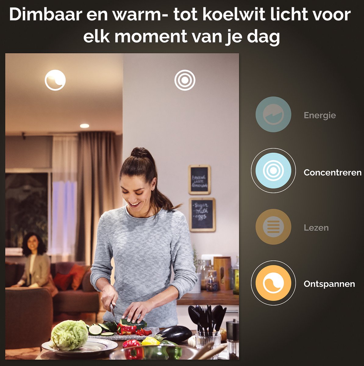Philips Hue starterkit - wit en gekleurd licht - 3-lampen - GU10 thumbnail 5