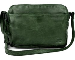 Bear Design Irem Leren Schoudertas - Groen
