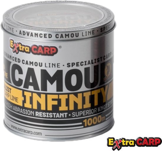 Extra Carp - Infinity Camou 1000 meter - Nylon Karperlijn - 0,28 mm (10,9 kg) van Extra Carp — afbeelding 3