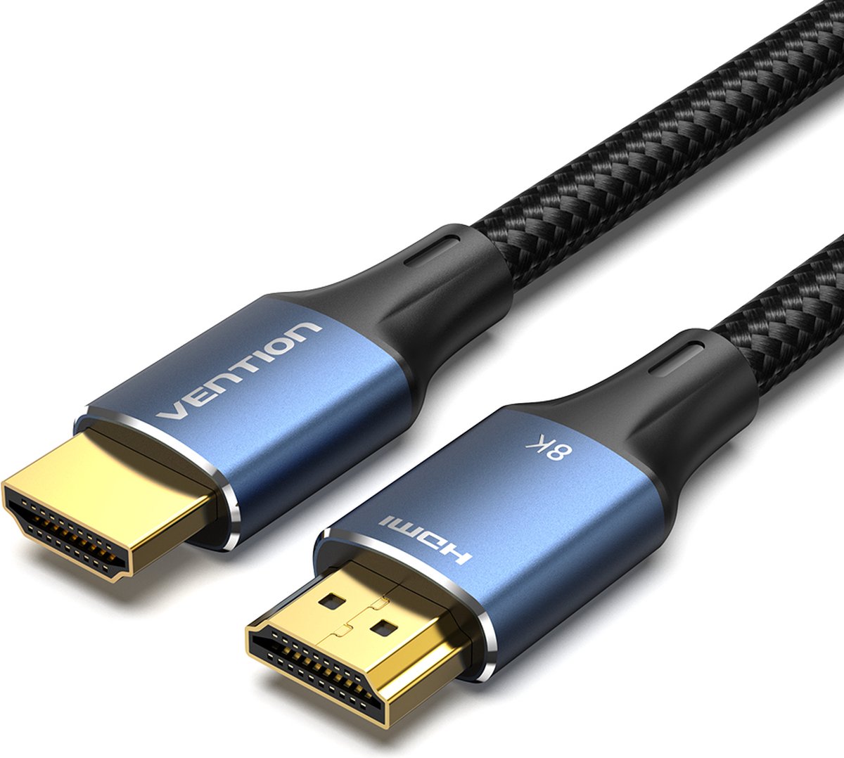 Vention Katoen gevlochten HDMI 2.1 kabel ALGLI, 8K 60Hz/ 4K 120Hz, 3 meter